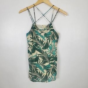 Japna strappy tank tropical print size small